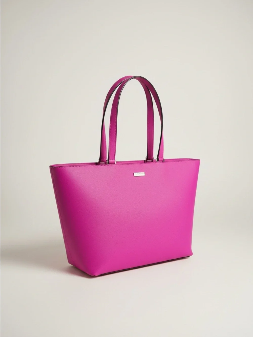 ✨ Kate Spade Hot Pink Saffiano Leather Tote Shoulder Bag EUC Barbiecore